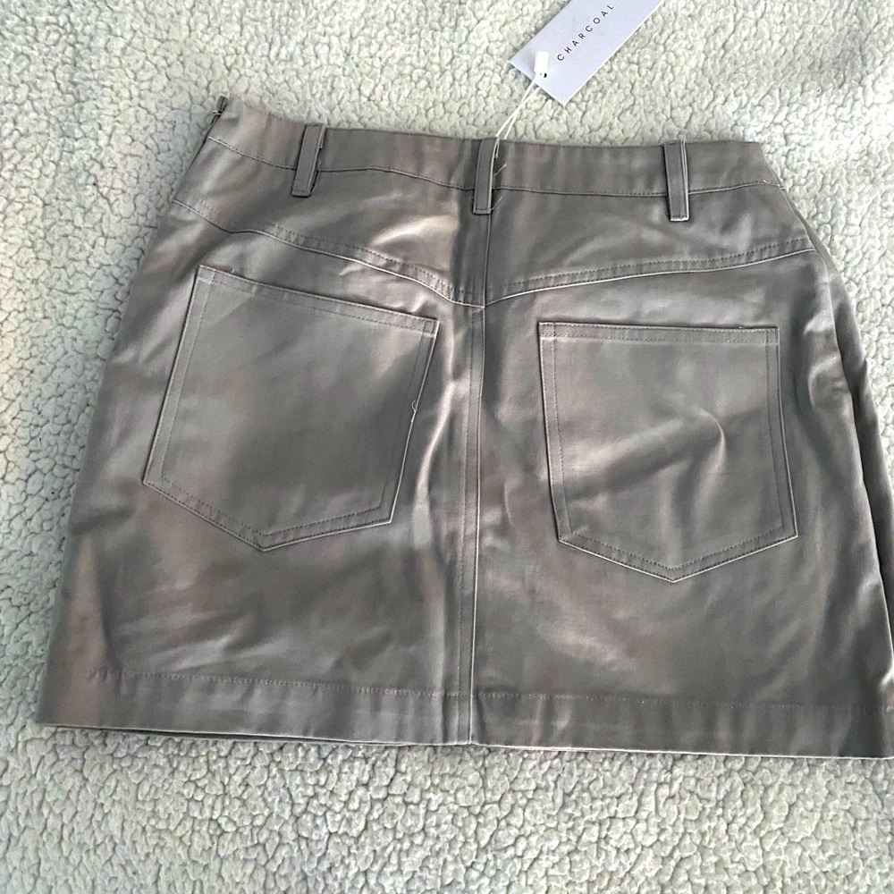 Charcoal brand Bronx Mini Skirt (Grey) - Picture 3 of 5